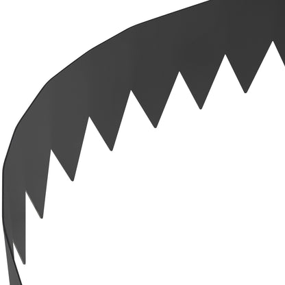 Landskapsbård i stål, 6-pack trädgårdskantbård i stål, 40" L x 6" H-remsor, Hammer-in kantkant med 8 clips, böjbar metalllandskapskant för trädgård, trädgård, gräsmatta