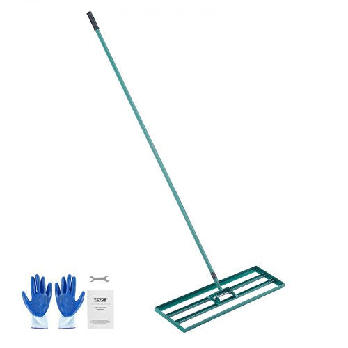 Lawn Leveling Rake, 36"x10" Level Lawn Tool, Heavy-duty Lawn Leveler with 78" Steel Extended Handle, Yard Leveling Rake Suit for Garden, Golf Lawn, Farm