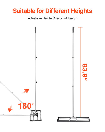 10x30 Zoll Gras Nivellierung Gerade 83,9 Zoll Verstellbarer Griff für Hof Golfplatz