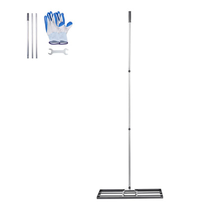 10x30 Zoll Gras Nivellierung Gerade 83,9 Zoll Verstellbarer Griff für Hof Golfplatz