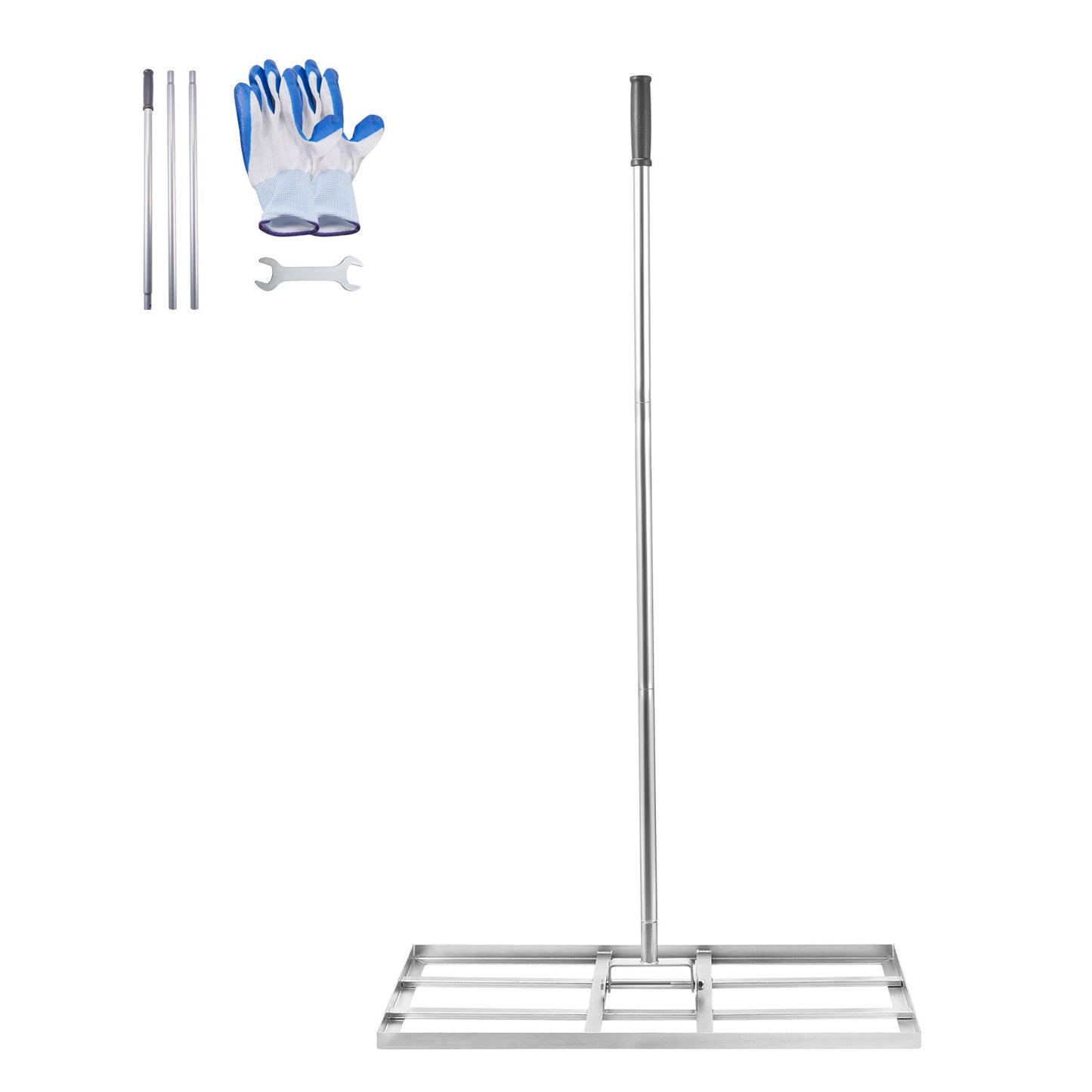 14x30 Zoll Gras Nivellierung Rake 78 in Verstellbarer Griff für Yard Golfplatz