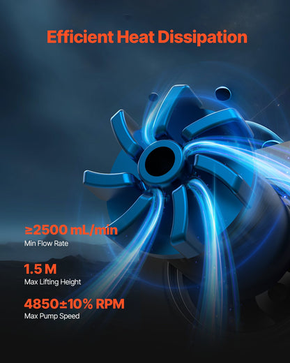 CPU flytande kylare AIO CPU vattenkylare med 120 mm PWN-fläktar för Intel AMD