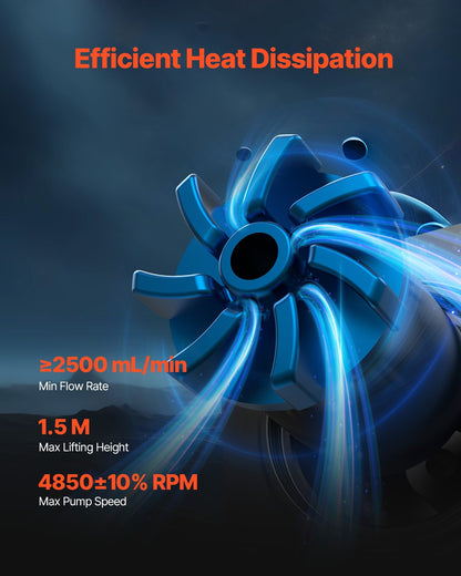 CPU vätskekylare AIO CPU vattenkylare med ARGB-ljus och 3 PWN-fläktar (120 mm)