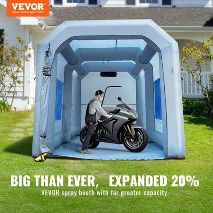 Uppblåsbar Spraybås Billack Tält 13x10x9ft Filtersystem Blåsare 950W |  EU