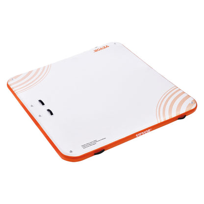 Uppblåsbar Flytdocka 10x10FT Uppblåsbar Dock Plattformsmatta med stege