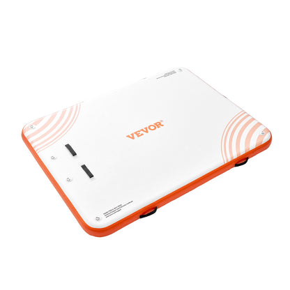 Aufblasbares Schwimmdock, 6 x 5 Fuß aufblasbare Dockingplattform, rutschfeste Wasserschwimmdockmatte mit tragbarer Tragetasche und abnehmbarer Leiter, schwimmendes Plattform-Inselfloß für Pool, Strand, Meer