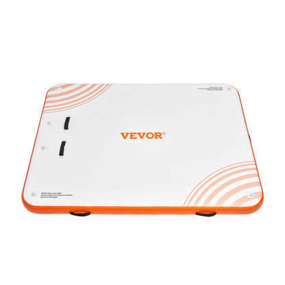 Aufblasbares Schwimmdock, 6 x 5 Fuß aufblasbare Dockingplattform, rutschfeste Wasserschwimmdockmatte mit tragbarer Tragetasche und abnehmbarer Leiter, schwimmendes Plattform-Inselfloß für Pool, Strand, Meer