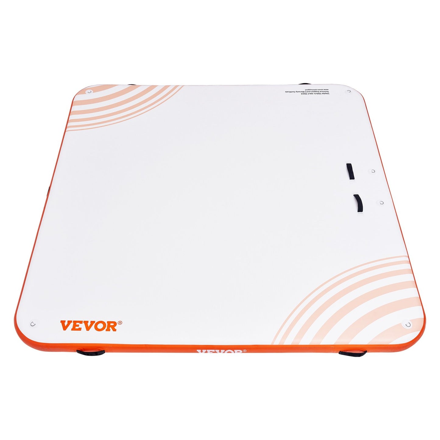 Aufblasbares Schwimmdock, 7 x 7 Fuß große aufblasbare Dockingplattform, rutschfeste Wasserschwimmdockmatte mit tragbarer Tragetasche und abnehmbarer Leiter, schwimmendes Plattform-Inselfloß für Pool, Strand, Meer