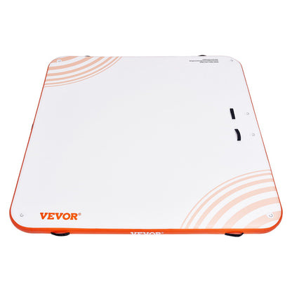 Aufblasbares Schwimmdock, 7 x 7 Fuß große aufblasbare Dockingplattform, rutschfeste Wasserschwimmdockmatte mit tragbarer Tragetasche und abnehmbarer Leiter, schwimmendes Plattform-Inselfloß für Pool, Strand, Meer