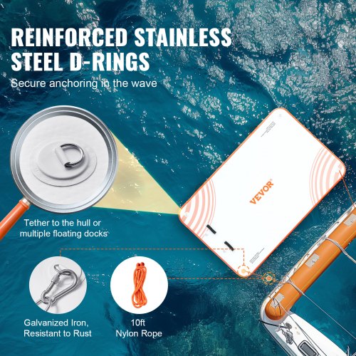 Aufblasbares Schwimmdock, 2,44 x 1,52 m, aufblasbare Dockingplattform, rutschfeste Wasser-Schwimmdockmatte mit tragbarer Tragetasche und abnehmbarer Leiter, schwimmendes Plattform-Inselfloß für Pool, Strand, Meer | EU