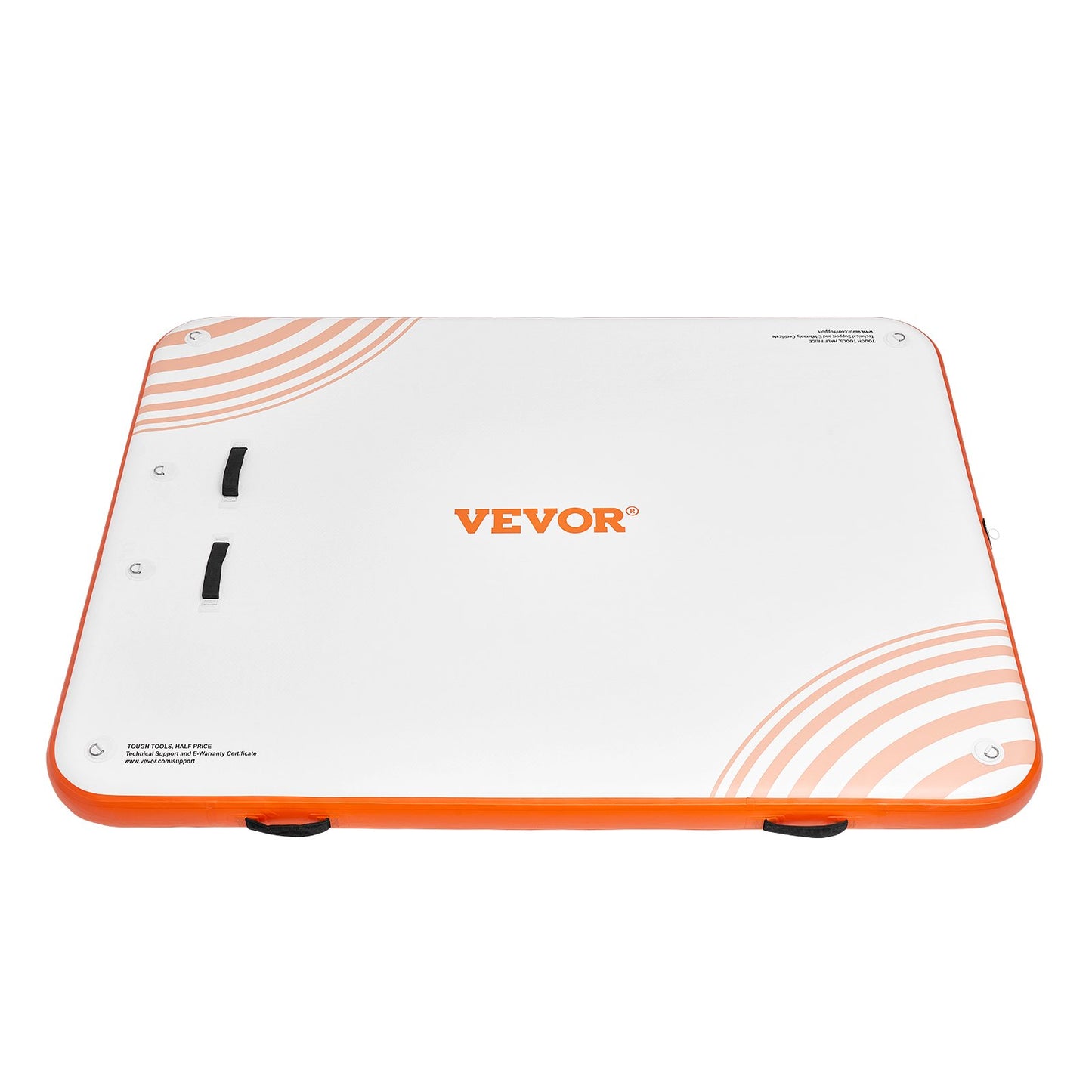 Aufblasbares Schwimmdock, 2,44 x 1,83 m, aufblasbare Dockplattform, rutschfeste Wasserschwimmdockmatte mit tragbarer Tragetasche und abnehmbarer Leiter, schwimmendes Plattform-Inselfloß für Pool, Strand, Meer