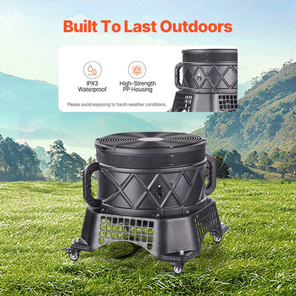 Inflatable Tube Man Blower, 1 HP, Blower Fan for Wacky Waving Inflatable Tube Guy, PP Shell, IPX3 Waterproof, Fits 18" Diameter Outdoor Inflatable Wind Flying Tube Man(No Inflatable)