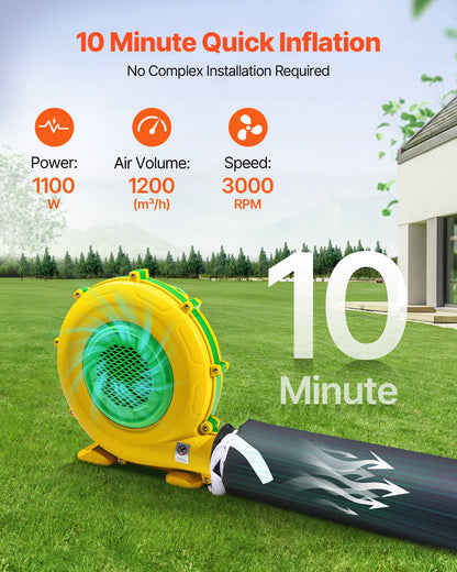 Inflatable Nightclub, 29.5 x 19.7 x 13.1 ft Inflatable Party Tent with 1100W Blower & Sandbag, Ventilated Blow up Night Club with 2 Windows, Air Cube House for Event Birthday Wedding Party