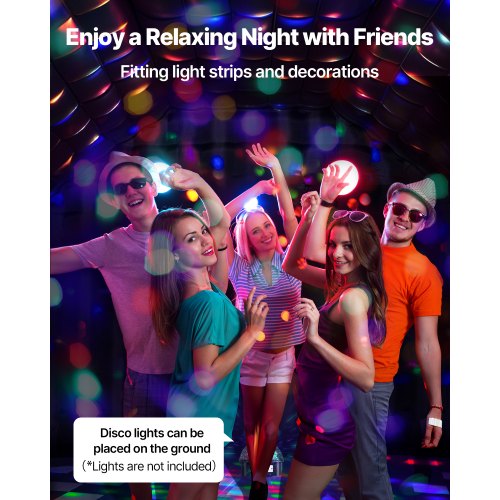 Portable Inflatable Nightclub Tent with Blower 29.5x19.7x13.1 feet for Party | EU
