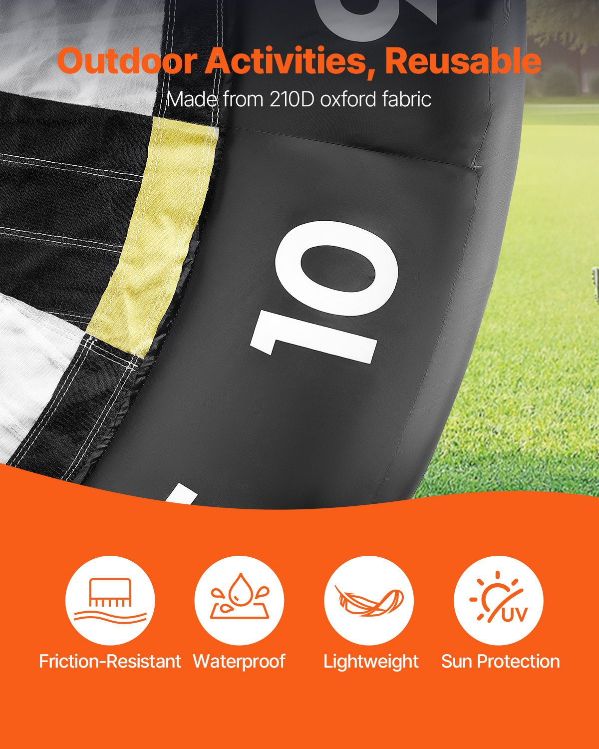 Uppblåsbar fotbollsdartbräda över 8 fot hög med 9 sparkbollar och luftpump