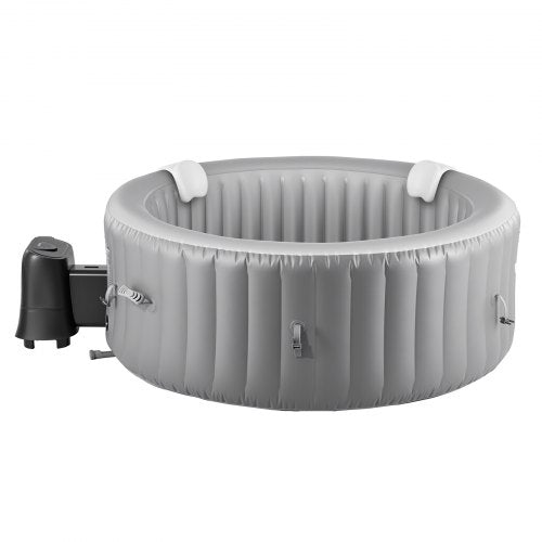 Uppblåsbar Bubbelpool 6 till 8 Personer Kapacitet 2400x660mm Bärbar Utomhusspa