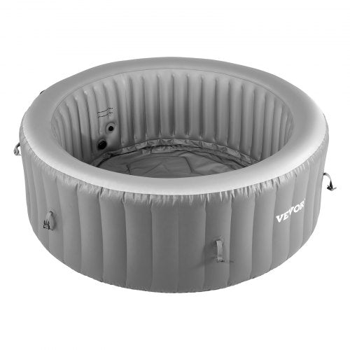 Uppblåsbar Bubbelpool 6 till 8 Personer Kapacitet 2400x660mm Bärbar Utomhusspa