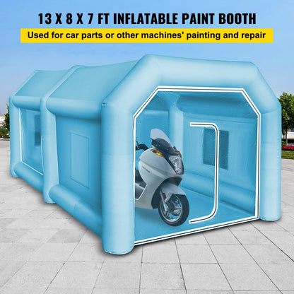 Uppblåsbart färgtält Giant Workstation Spraymålarbås Custom 4 x 2,5 x 2,2 m