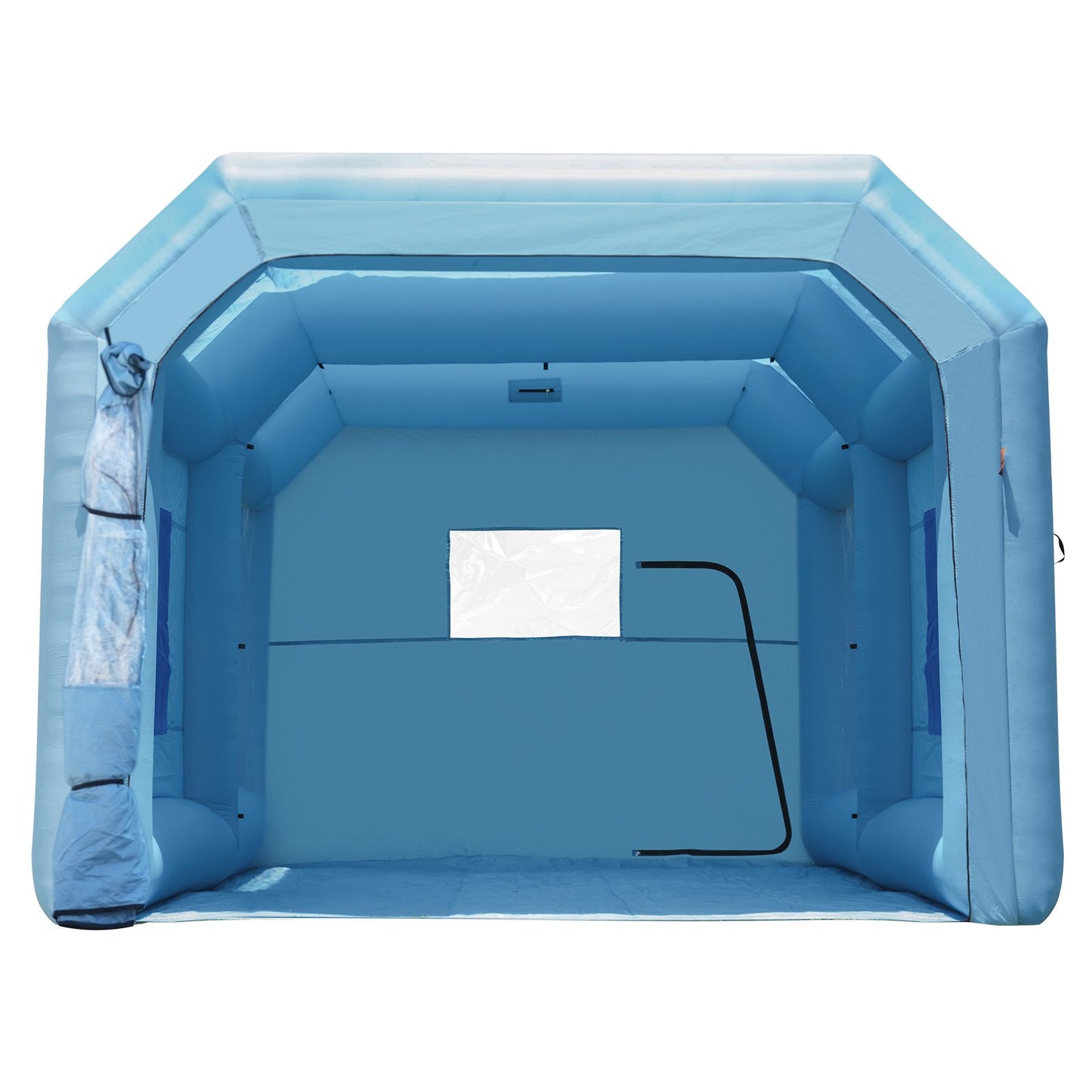 Uppblåsbar lackbox, 21 x 13,5 x 9,8 fot uppblåsbar sprutbox, med 1100 W kraftfullt blås- och luftfiltersystem, bärbar billackbox för medelstora fordon, stor möbelmålning