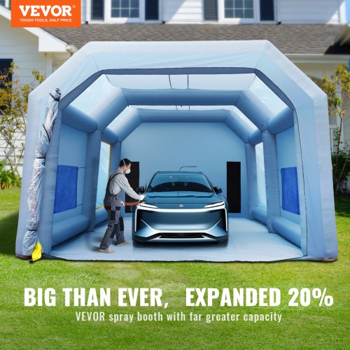 Uppblåsbar Spraybås Billack Tält 33x20x13ft Filter System 2 Blåsare |  EU