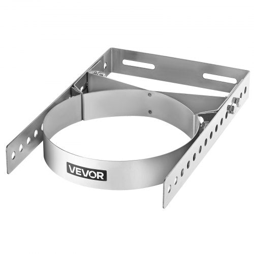 Adjustable Wall Bracket for 6 inch Diameter Chimney Pipe, 304 Stainless Steel Through the Wall Mounting Kit, Multi-Purpose Heavy-Duty Support for Chimney Drain Pipes,Plastic Ventilation Ducts