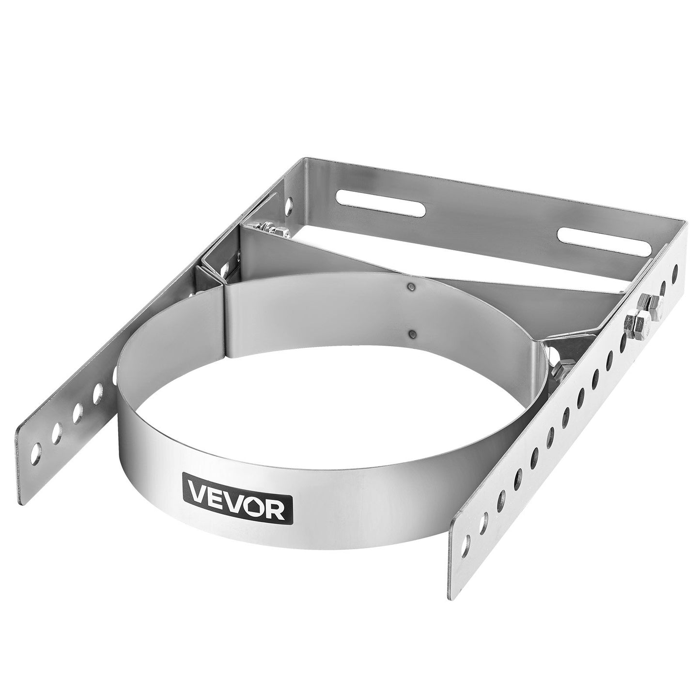 Adjustable Wall Bracket for 6 inch Diameter Chimney Pipe, 304 Stainless Steel Through the Wall Mounting Kit, Multi-Purpose Heavy-Duty Support for Chimney Drain Pipes,Plastic Ventilation Ducts