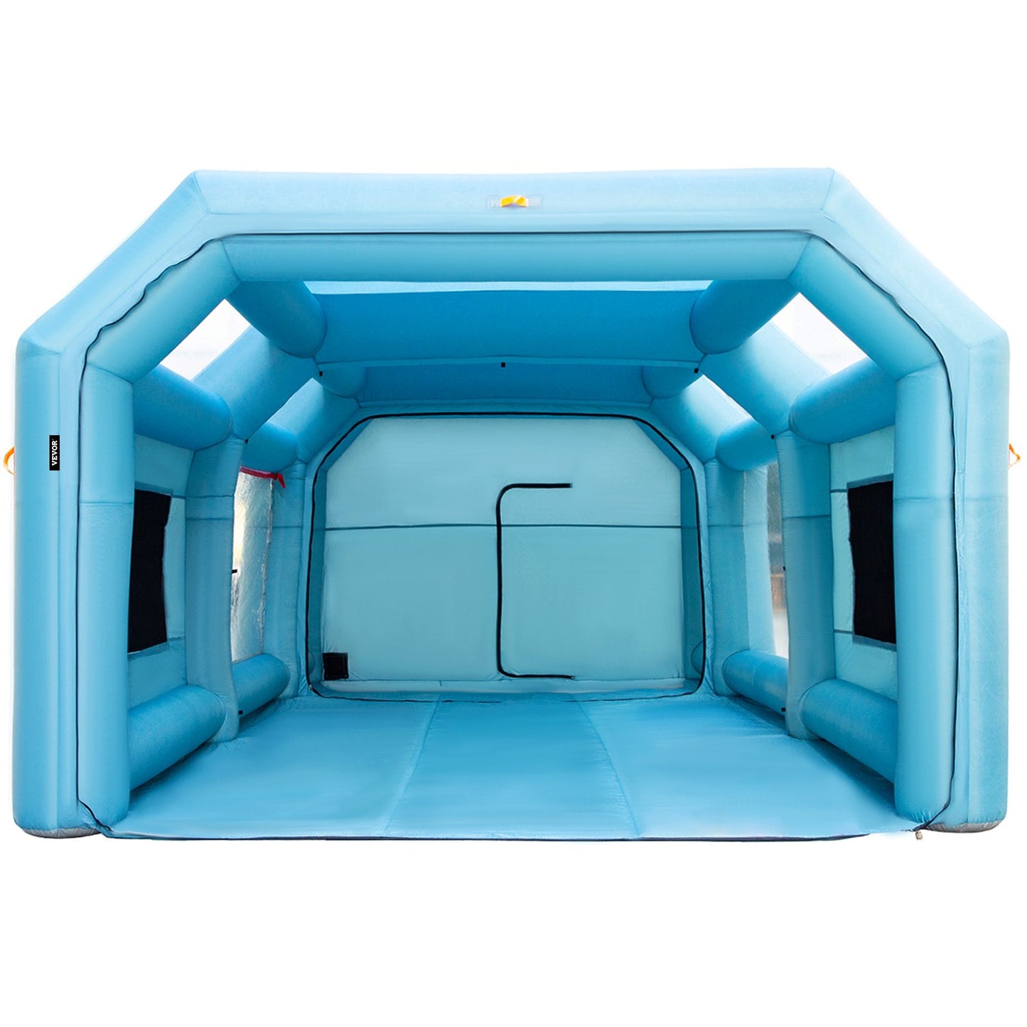 Portable Inflatable Paint Booth, 26x15x10 Feet Inflatable Spray Booth, Car Paint Tent with Air Filter System and 2 Blowers, Upgraded Spray Booth Tent, Car Painting Workstation, Car Parking Garage