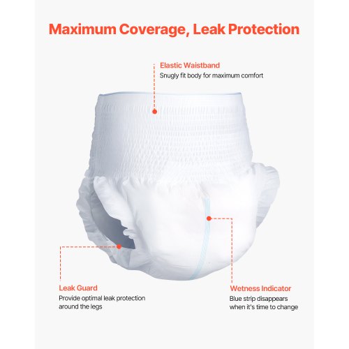 Inkontinenzunterwäsche für Erwachsene Schutzunterwäsche für Damen und Herren Größe L