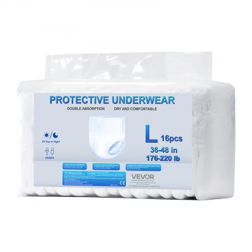 Inkontinenzunterwäsche für Erwachsene Schutzunterwäsche für Damen und Herren Größe L