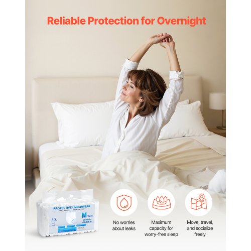 Inkontinenzunterwäsche für Erwachsene Schutzunterwäsche für Damen und Herren Größe M