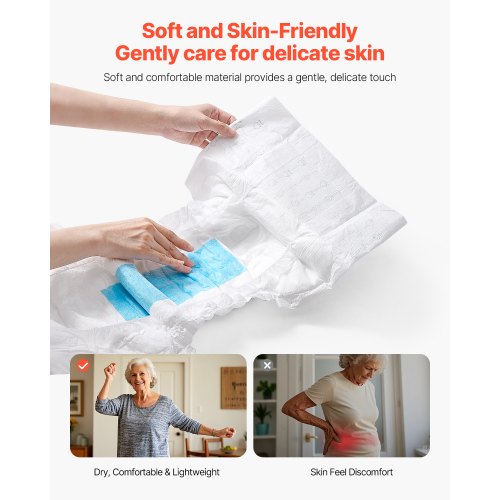 Adult briefs with adhesive tabs Incontinence briefs for men and women Size M