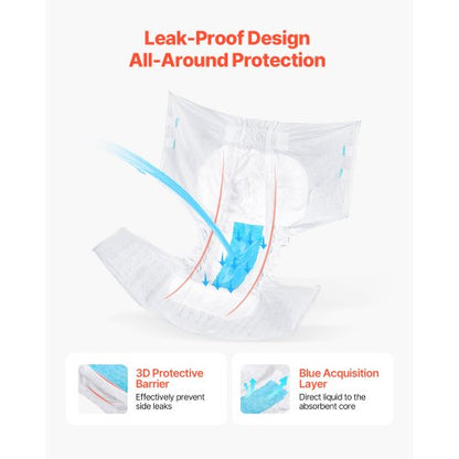 Erwachsenenslip mit Haftlaschen Inkontinenzslips für Damen und Herren Größe XL