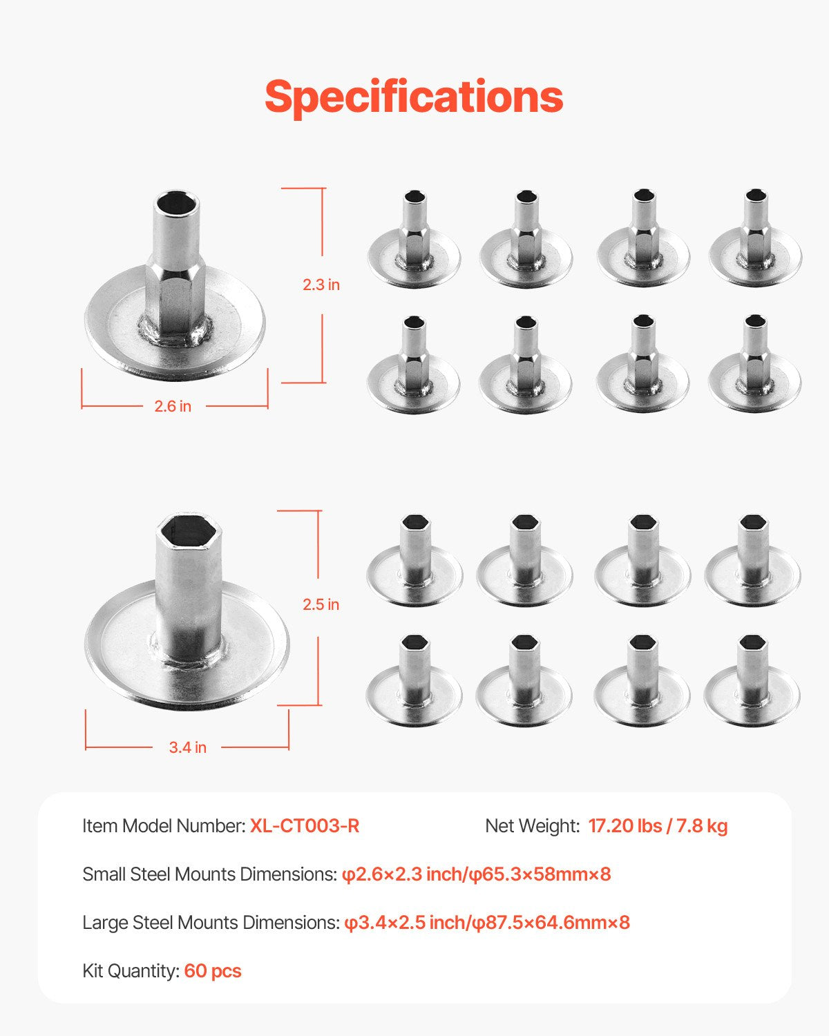Body Mount Bushing Kit, Compatible with 2008-2016 F250 F350 Super Duty, 60 PCS Polyurethane Body Mount Kit, Quick Replacement, Durable Components for Improving Bumpy Driving Performance, Red