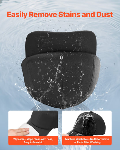 Baseball Cap, Plain Baseball Hat with Breathable Pure Cotton Fabric, Adjustable Size, Blank 12 Pack Bulk Caps Ideal for Running, Workouts or Outdoor Activities, 12 Pcs, Black