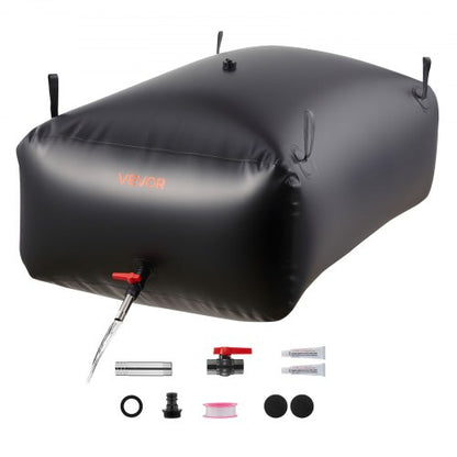 Water Storage Bladder 142.7 Gallon Large Capacity Water Bag, Portable & Collapsible Soft Waters Container, Leakproof & Tear-Resistant PVC Emergency Waters Storage Tank for RV Truck & Outdoor Use
