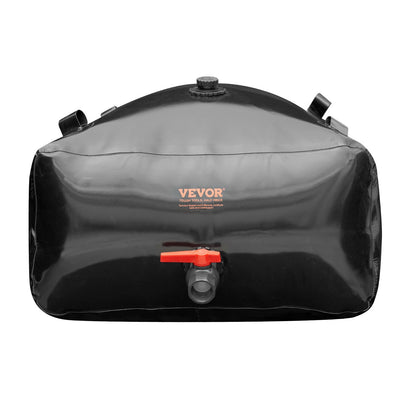 Bärbar vattenlagringsblåsa 87 Gal PVC hopfällbar vattentank Svart