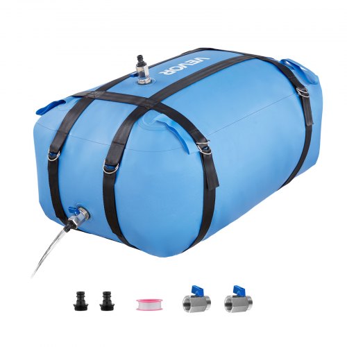 Water Storage Bladder, 35 Gallon Large Capacity TPU Soft Water Bag, Portable & Collapsible Water Storage Containers, Leakproof & Wear-Resistant RV Waters Tank for Camping Irrigation Outdoor Use