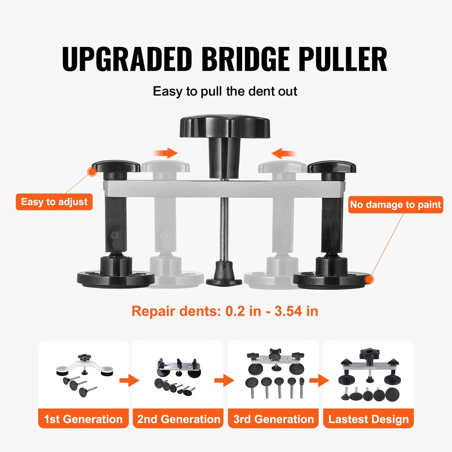 Auto Body Dent Puller Brücke Lifter Werkzeug Paintless Hagel Remover Reparatur Kit