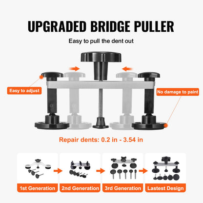 Auto Body Dent Puller Brücke Lifter Werkzeug Paintless Hagel Remover Reparatur Kit