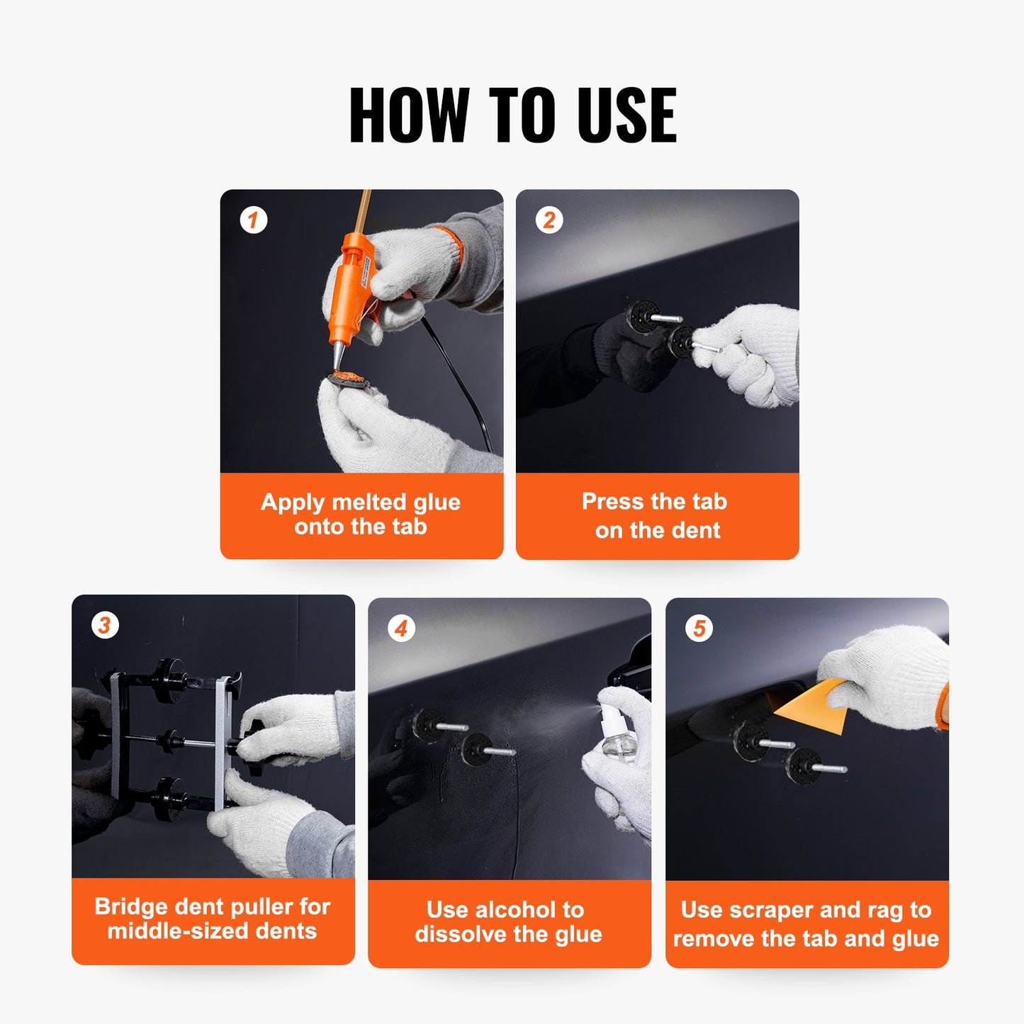 Auto Body Dent Puller Brücke Lifter Werkzeug Paintless Hagel Remover Reparatur Kit