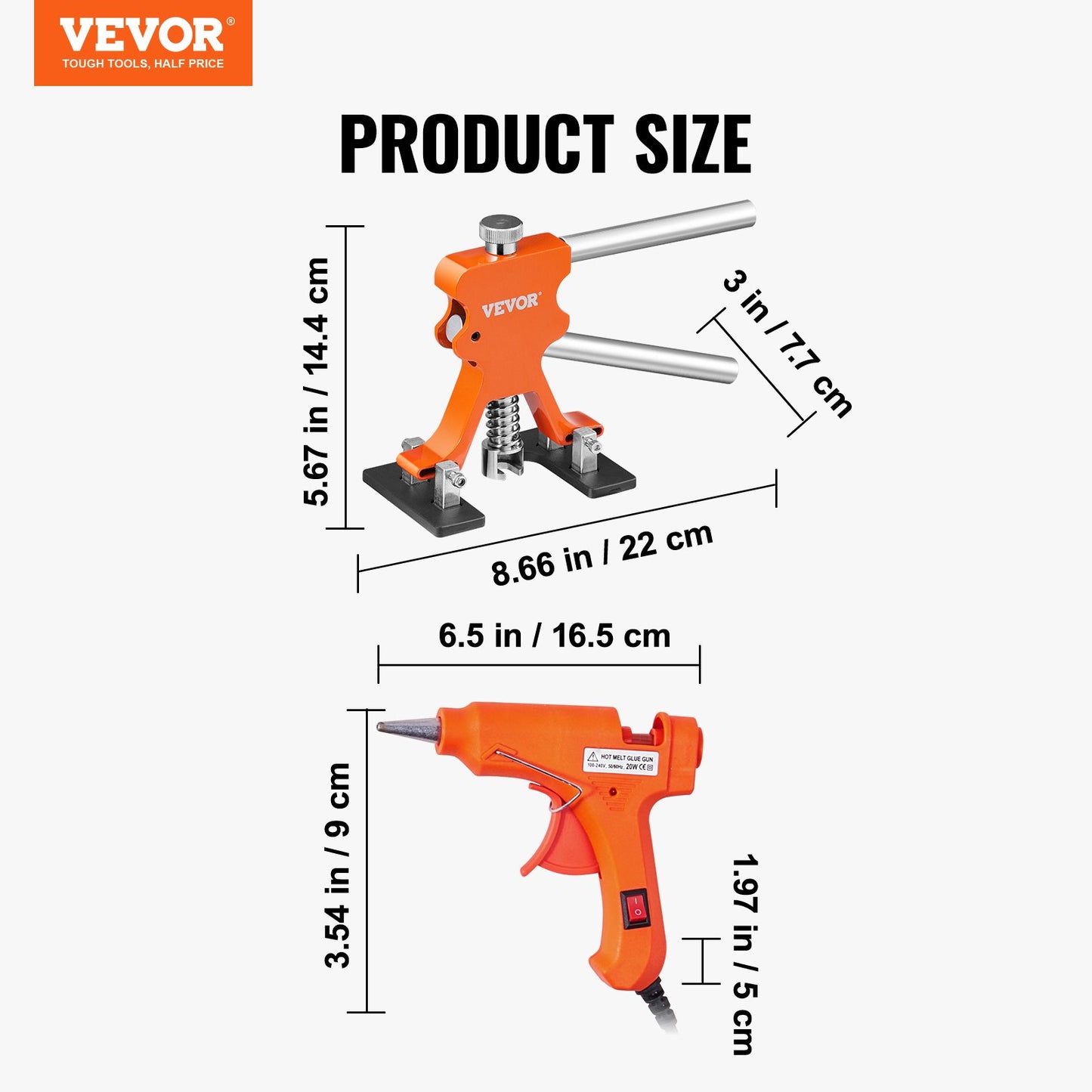 Car Body Dent Puller Bridge Lifter Tool Paintless Hail Remover Repair Kit