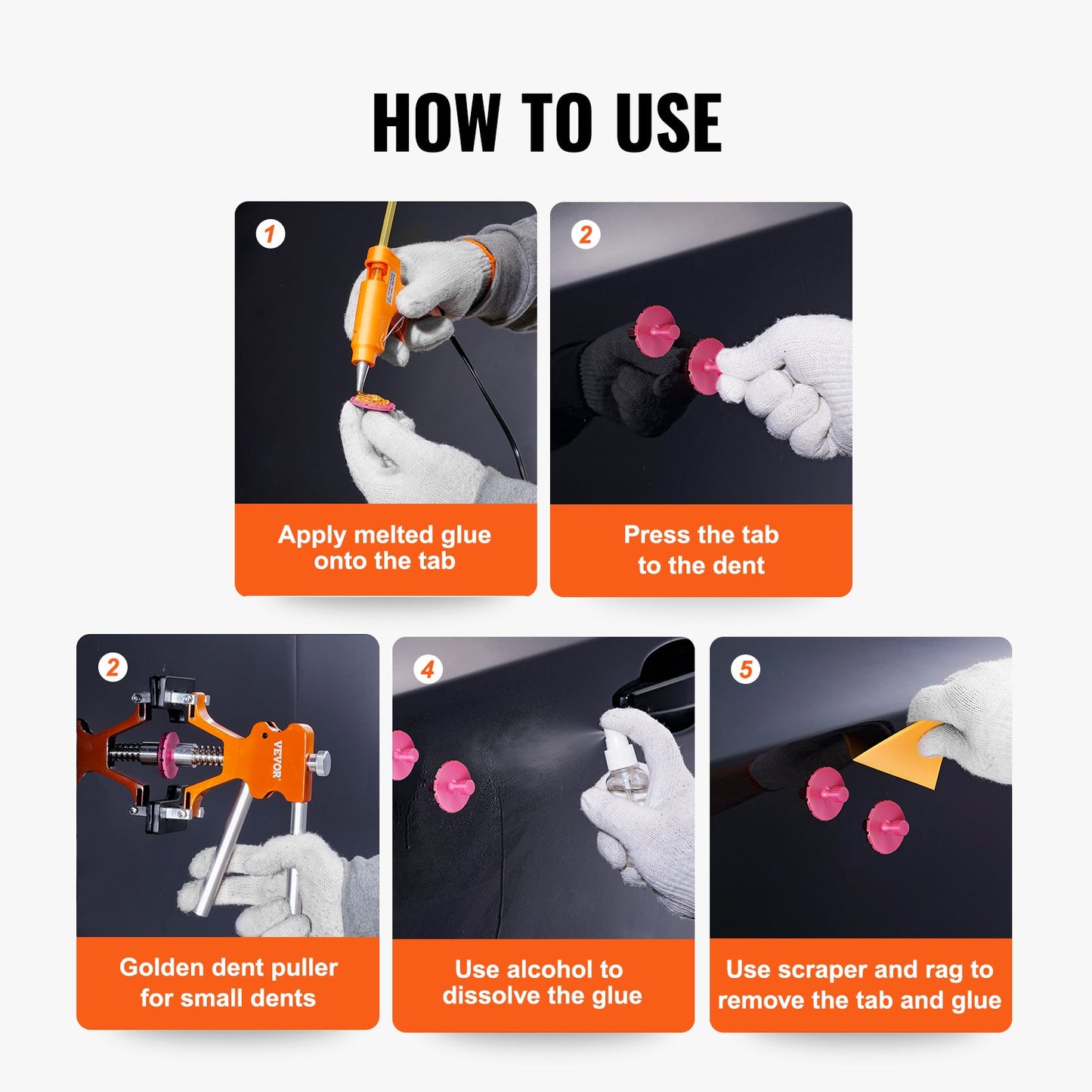 Car Body Dent Puller Bridge Lifter Tool Paintless Hail Remover Repair Kit