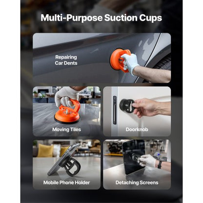 bucklaborrningssats, 100 st. lackfri bucklaborrningssats med gyllene lyftare, bryggavdragare, glidhammare, T-stång, limpistol, verktyg för borttagning av hagelskador på bilkarosser för reparation av bucklor i bilkylskåpsdörrar |  EU