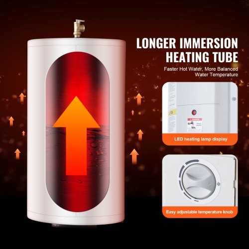 18 Gallon Electric Water Heater Instant Hot 1.6Kw LED Display for Shower | EU
