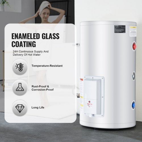 18 Gallon Electric Water Heater Instant Hot 1.6Kw LED Display for Shower | EU