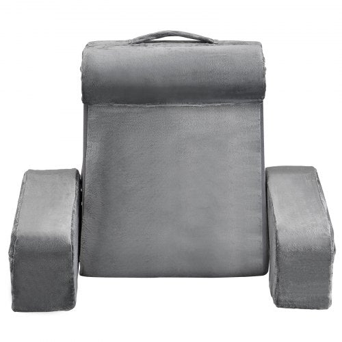 Lesekissen Rückenkissen mit abnehmbarer &amp; 3 Taschen Kopfstütze