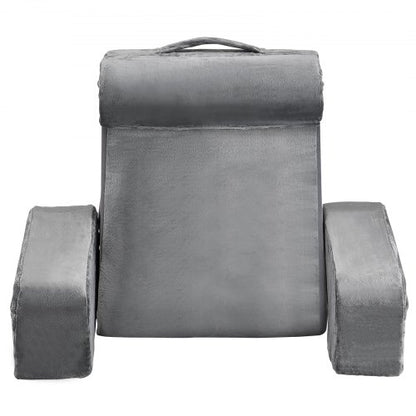 Lesekissen Rückenkissen mit abnehmbarer &amp; 3 Taschen Kopfstütze