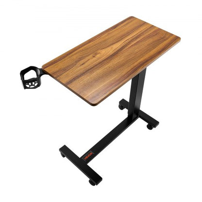 Översängsbord Mobilt sängbord Sidoskrivbord med elektrisk lyft och 4 hjul i trä |  EU