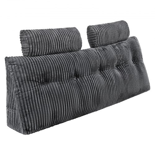 Huvudgavelkudde Queen Wedge Huvudgavelkudde med 2 fickor och nackstöd