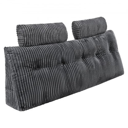 Huvudgavelkudde Queen Wedge Huvudgavelkudde med 2 fickor och nackstöd